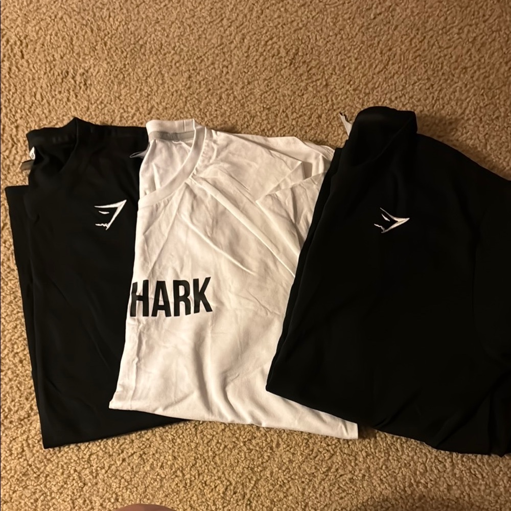Gymshark Black and White T-Shirts